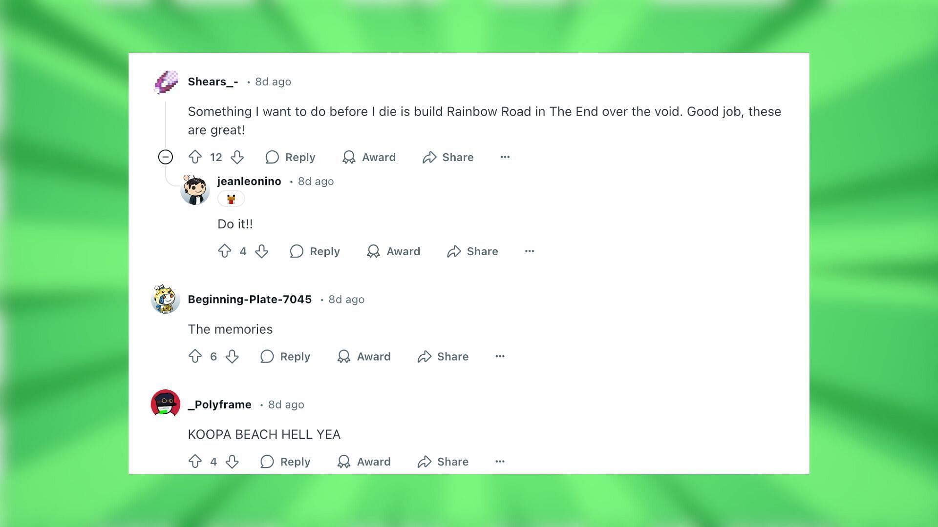 Redditors share their ideas about the build (Image via Reddit/LudoFax/Mojang Studios)